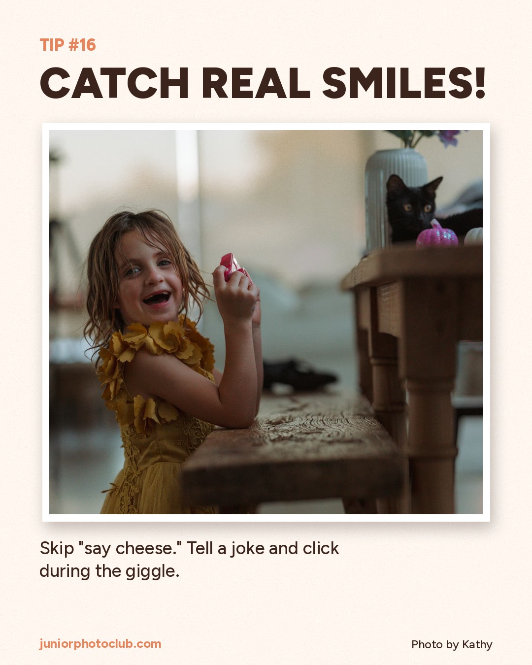 Photo tip 16: Catch real smiles